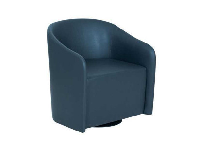 Fauteuil bleu design.Siège unique.Fauteuil textile.Fauteuil moderne de relaxation.
